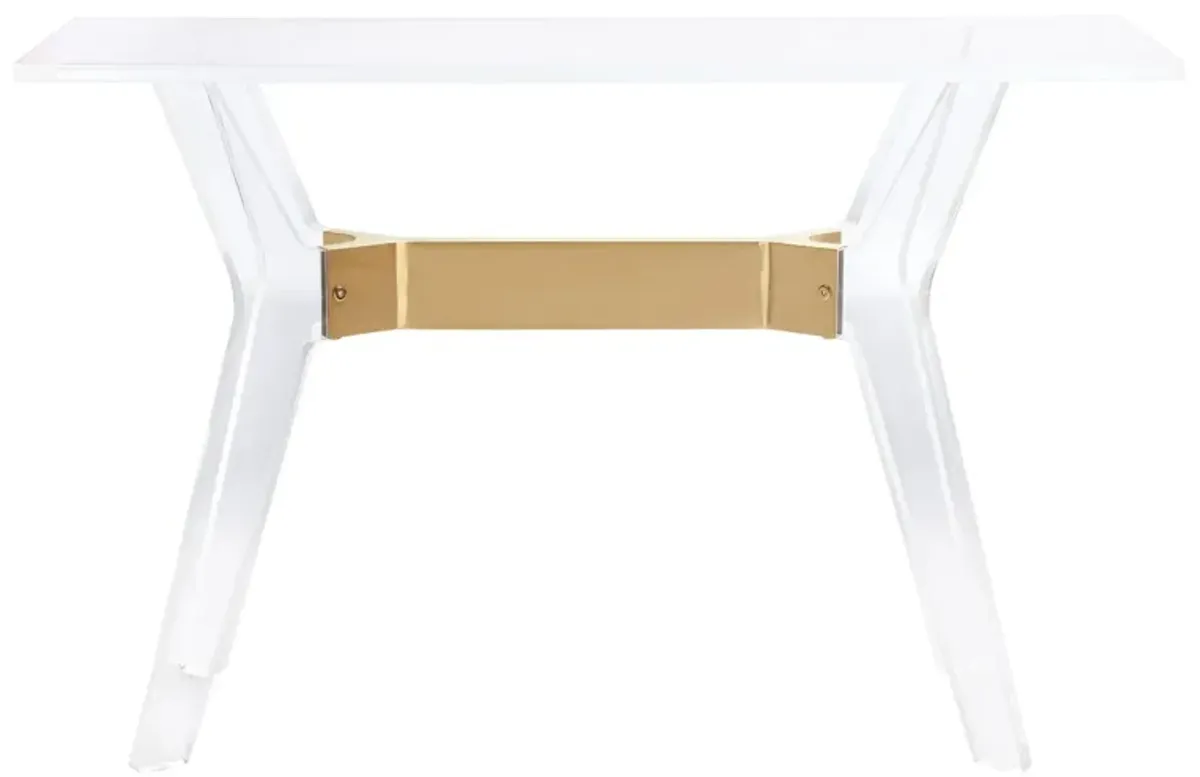 Alana Console Table in Brass by Safavieh