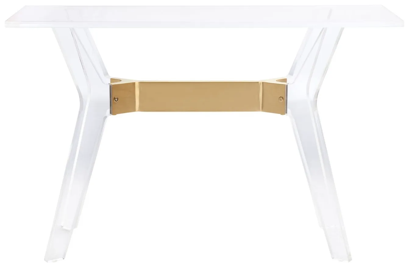 Alana Console Table in Brass by Safavieh