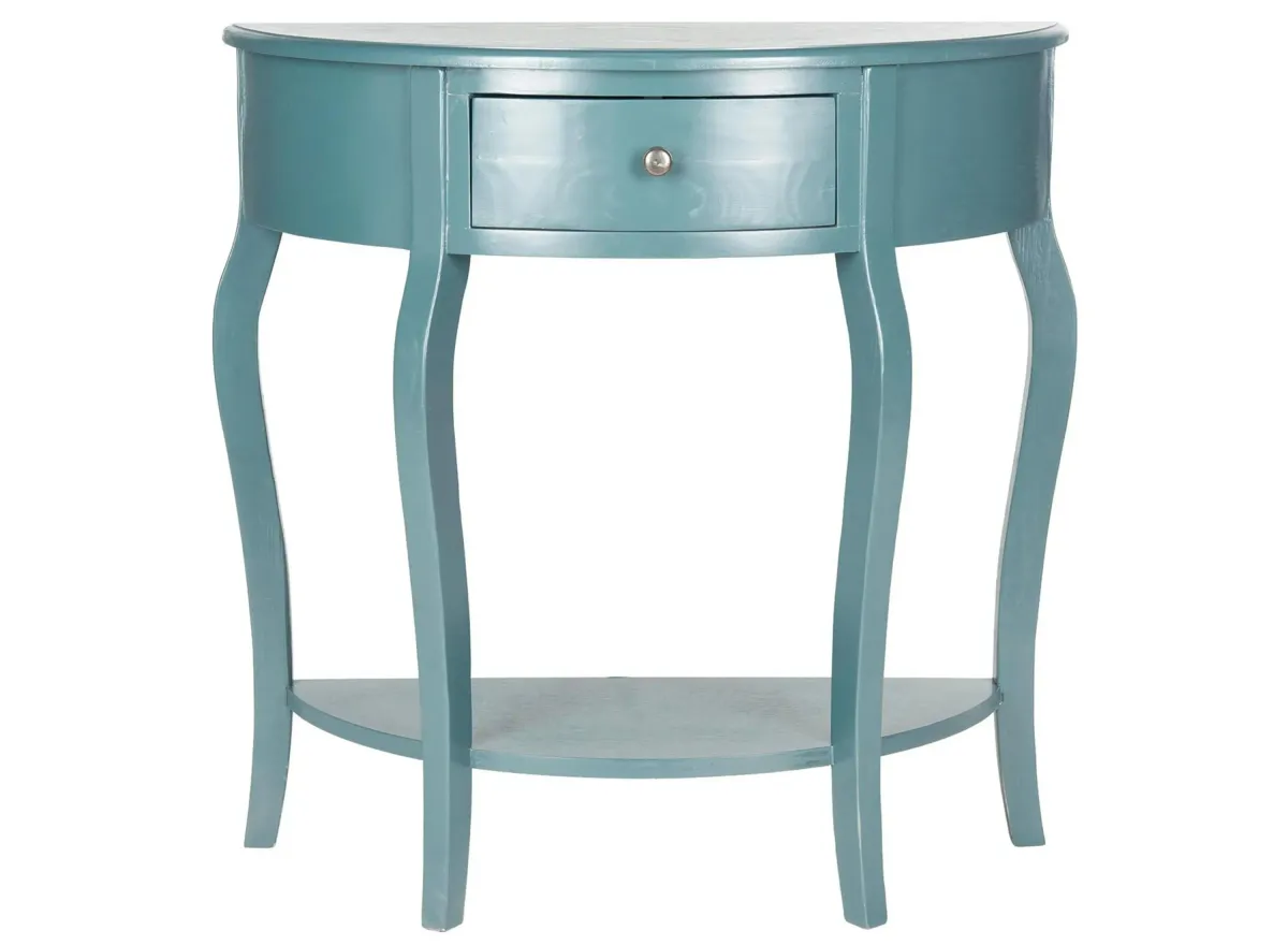 Ambler Console Table in Teal by Safavieh