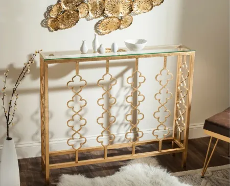 Arrington Console Table in Gold by Safavieh