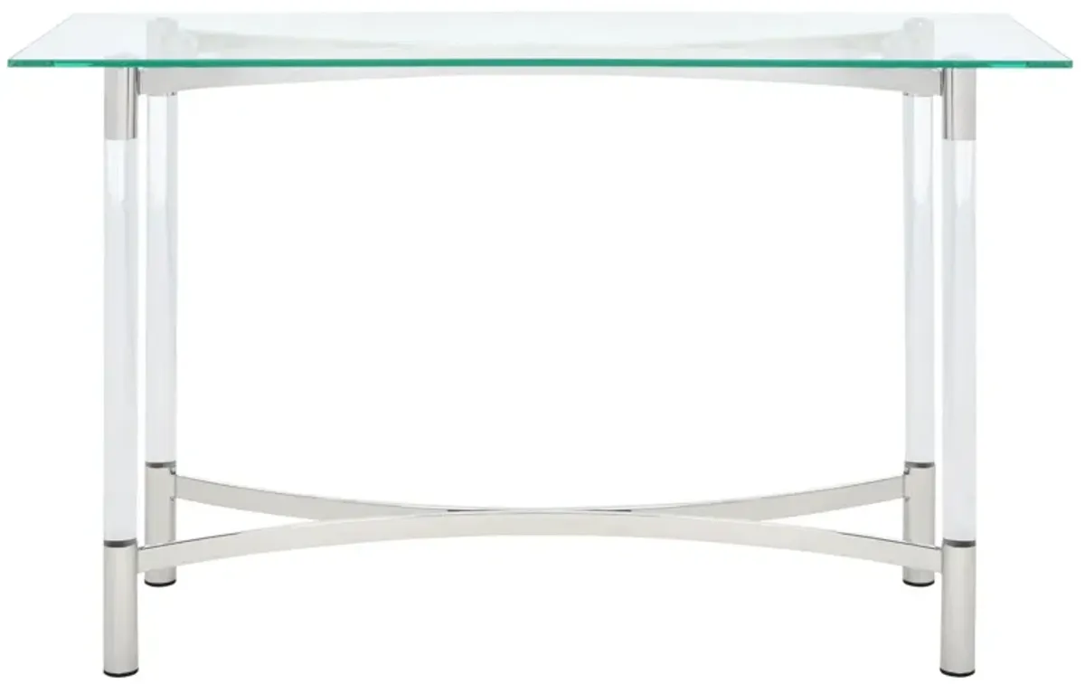 Asa Console Table in Silver by Safavieh