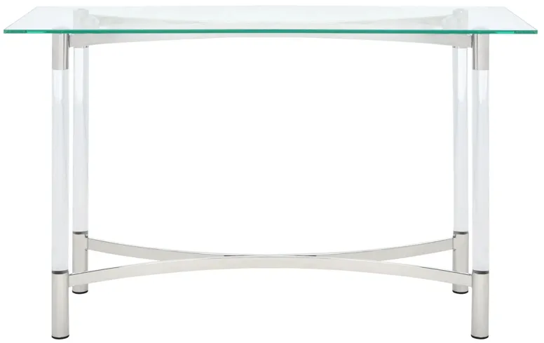 Asa Console Table in Silver by Safavieh