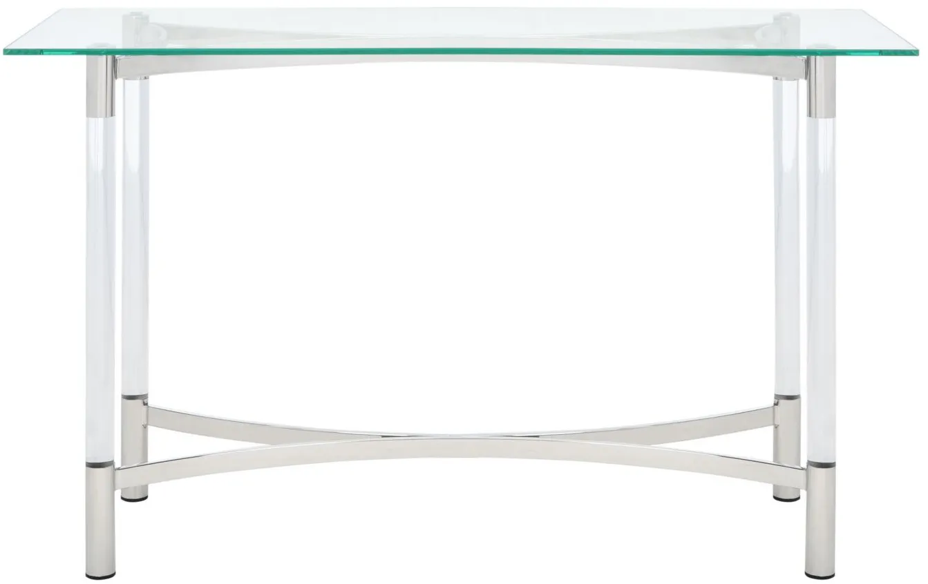 Asa Console Table in Silver by Safavieh