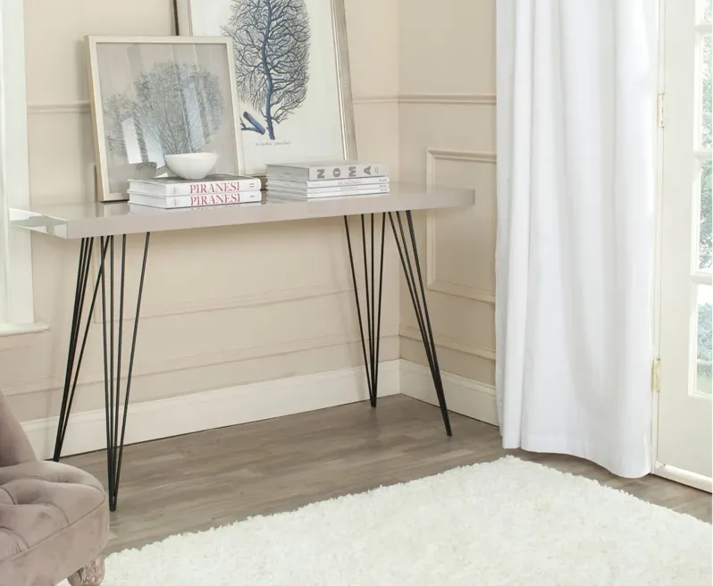 Athena Console Table in Taupe by Safavieh