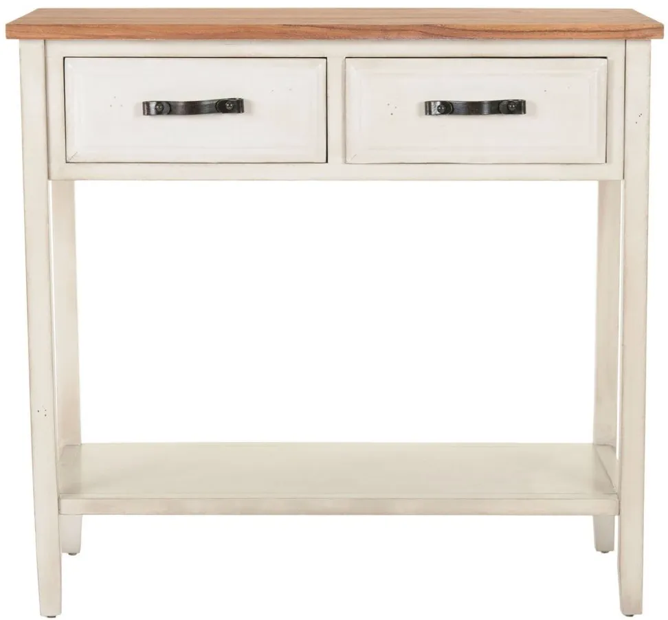 Atka Console Table in White Birch by Safavieh