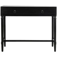 Autumn 2 Drawer Console Table in Black by Safavieh