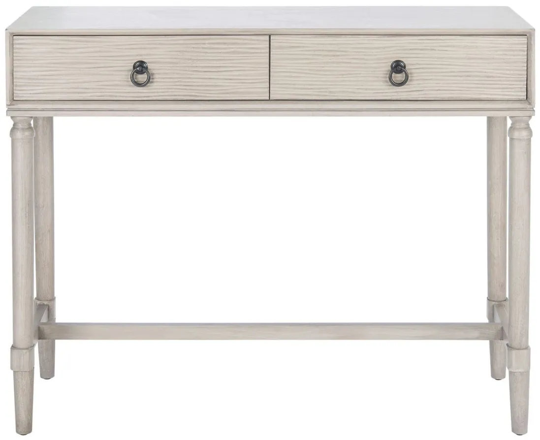 Autumn 2 Drawer Console Table in Greige by Safavieh