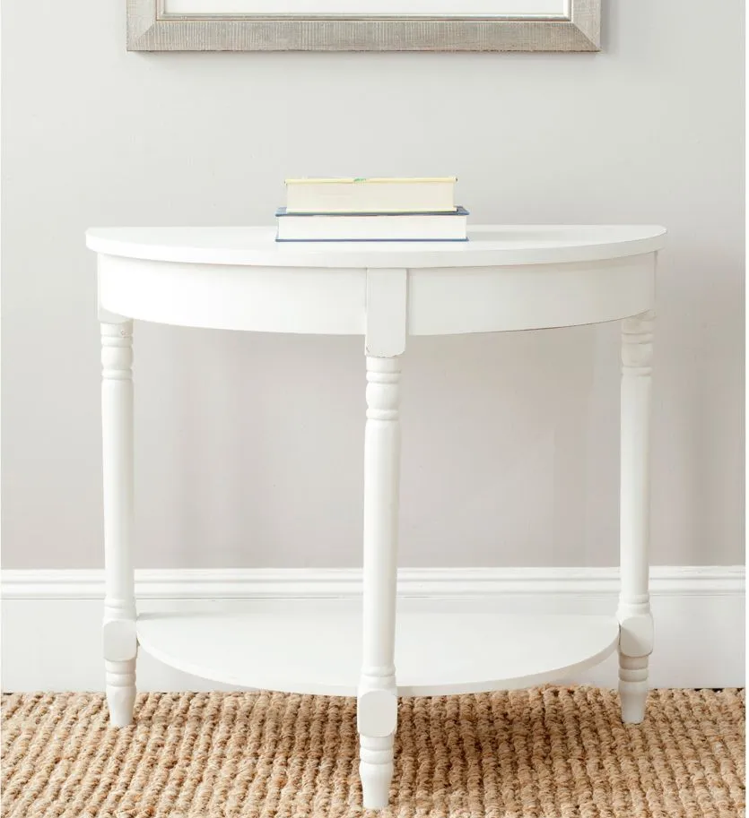 Aviator Console Table in Off White by Safavieh