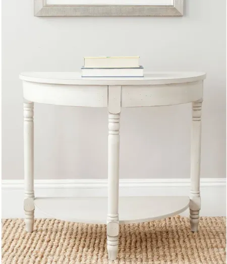Aviator Console Table in White Birch by Safavieh