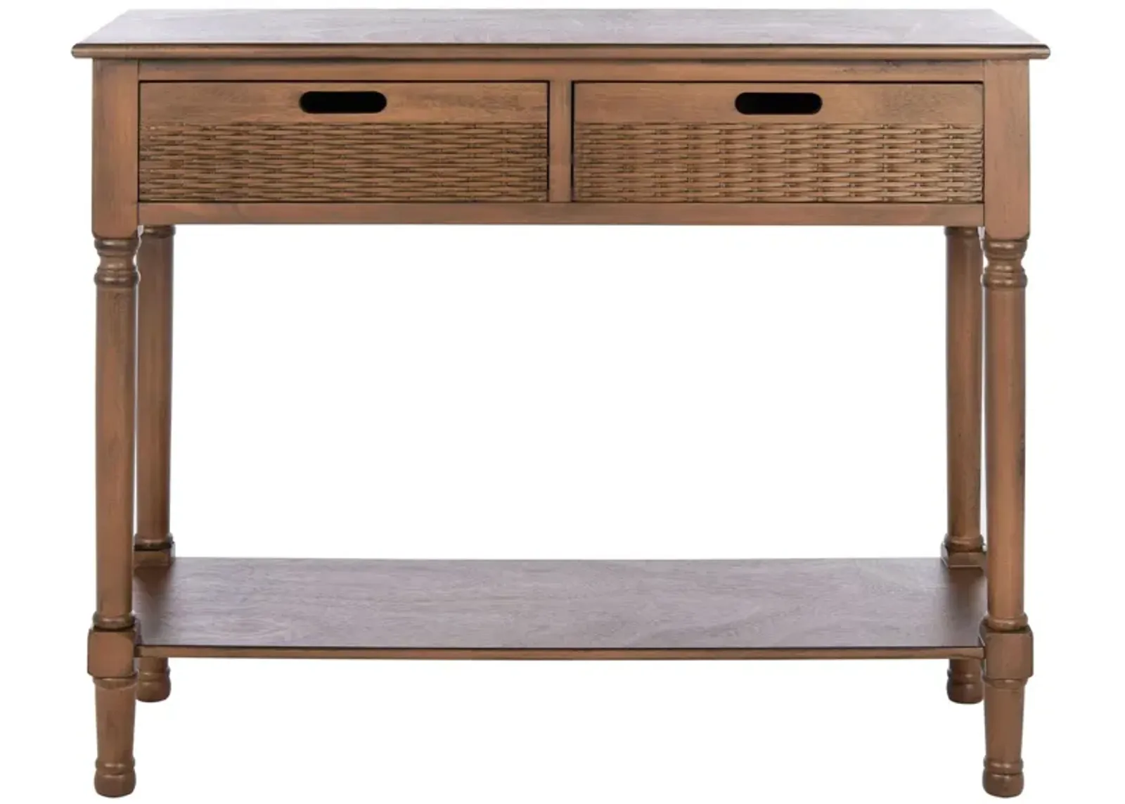 Beale 2 Drawer Console Table in Brown by Safavieh