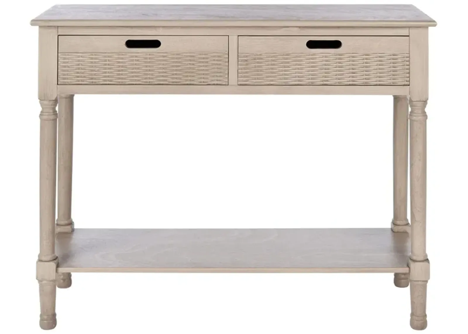 Beale 2 Drawer Console Table in Greige by Safavieh