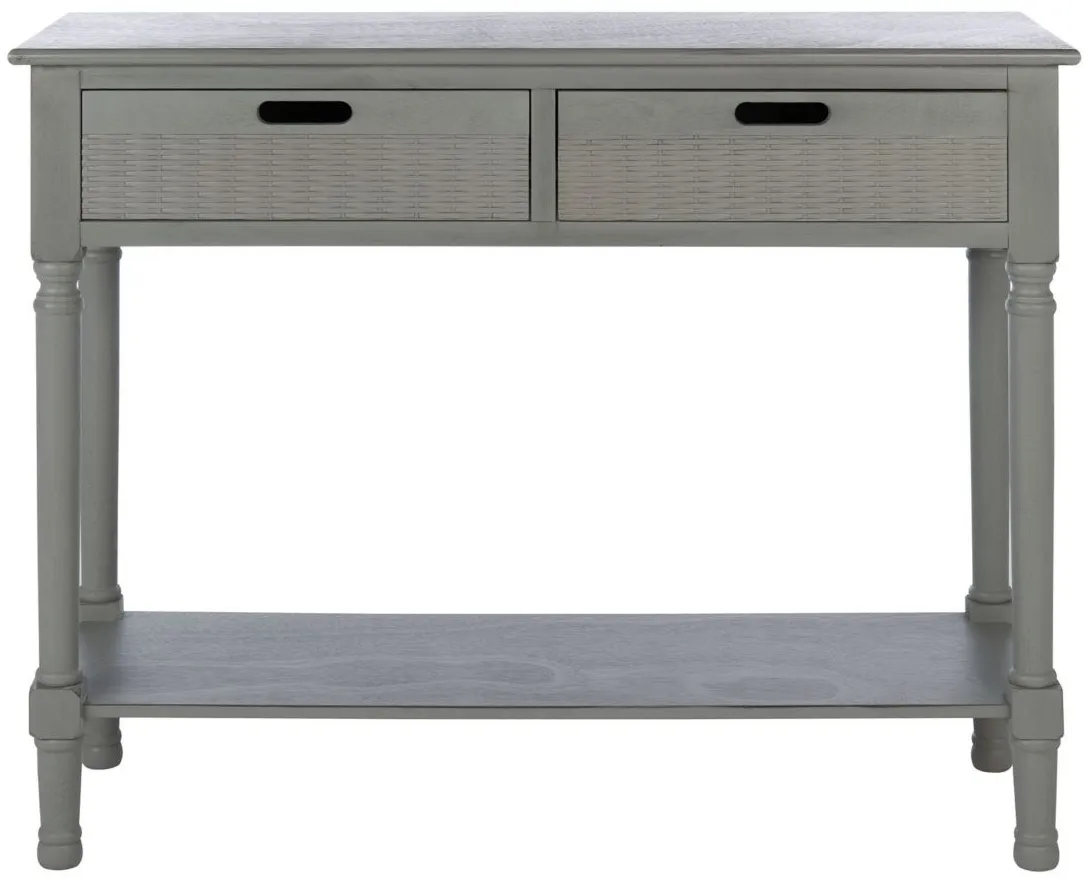 Beale 2 Drawer Console Table in Gray by Safavieh