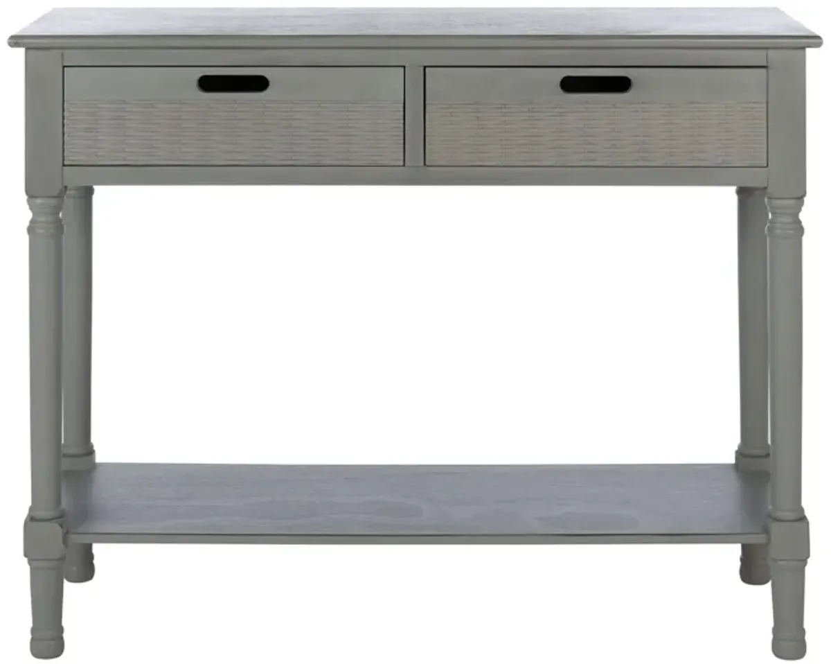 Beale 2 Drawer Console Table in Gray by Safavieh