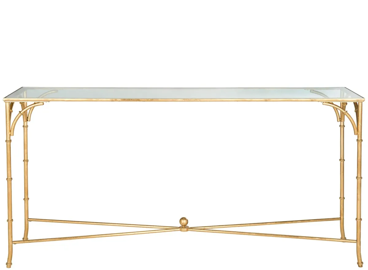 Cale Console Table in Gold by Safavieh