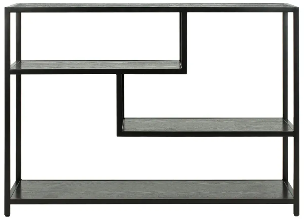 Carol Geometric Console Table in Black by Safavieh