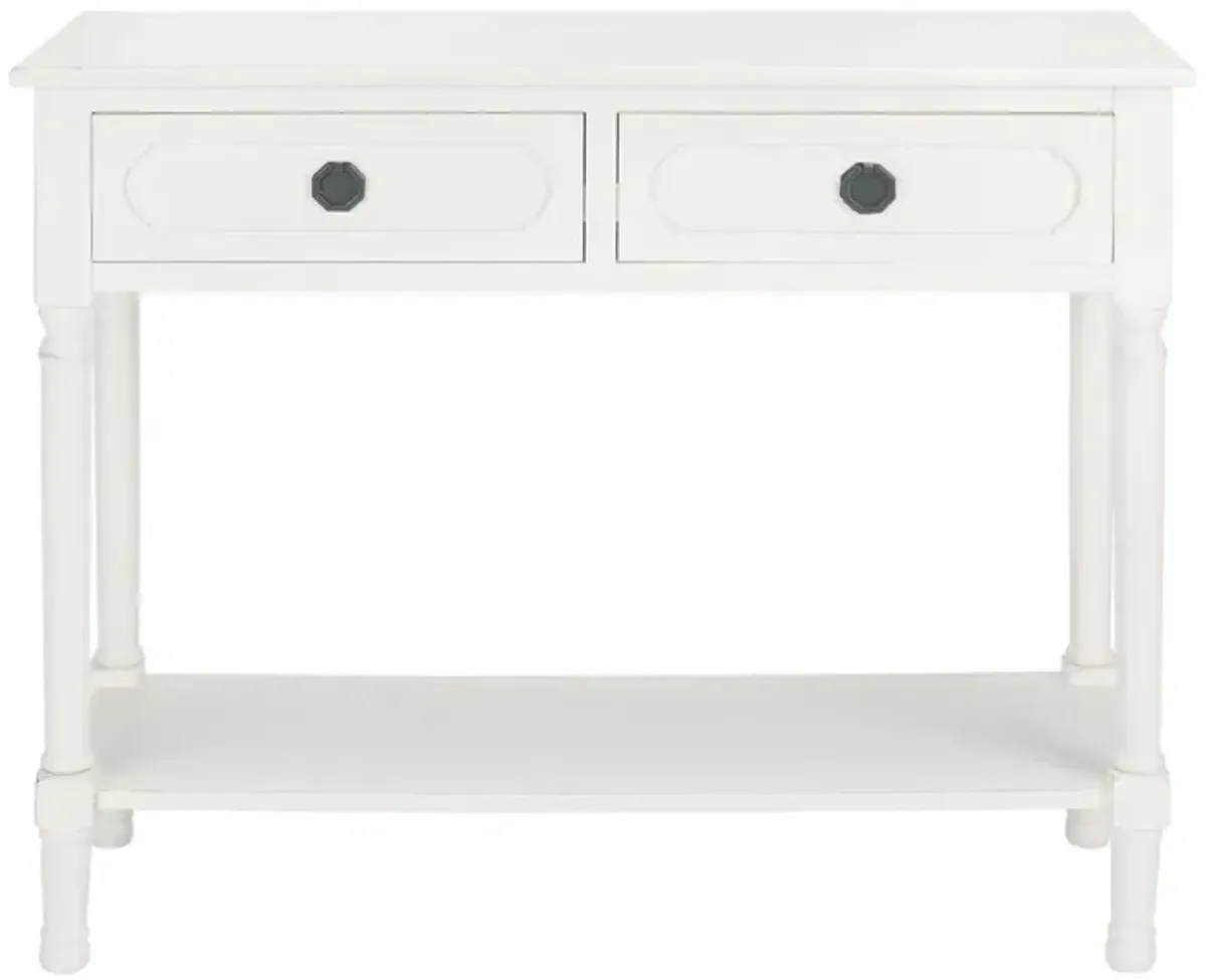 Christa 2 Drawer Console Table in Off White by Safavieh