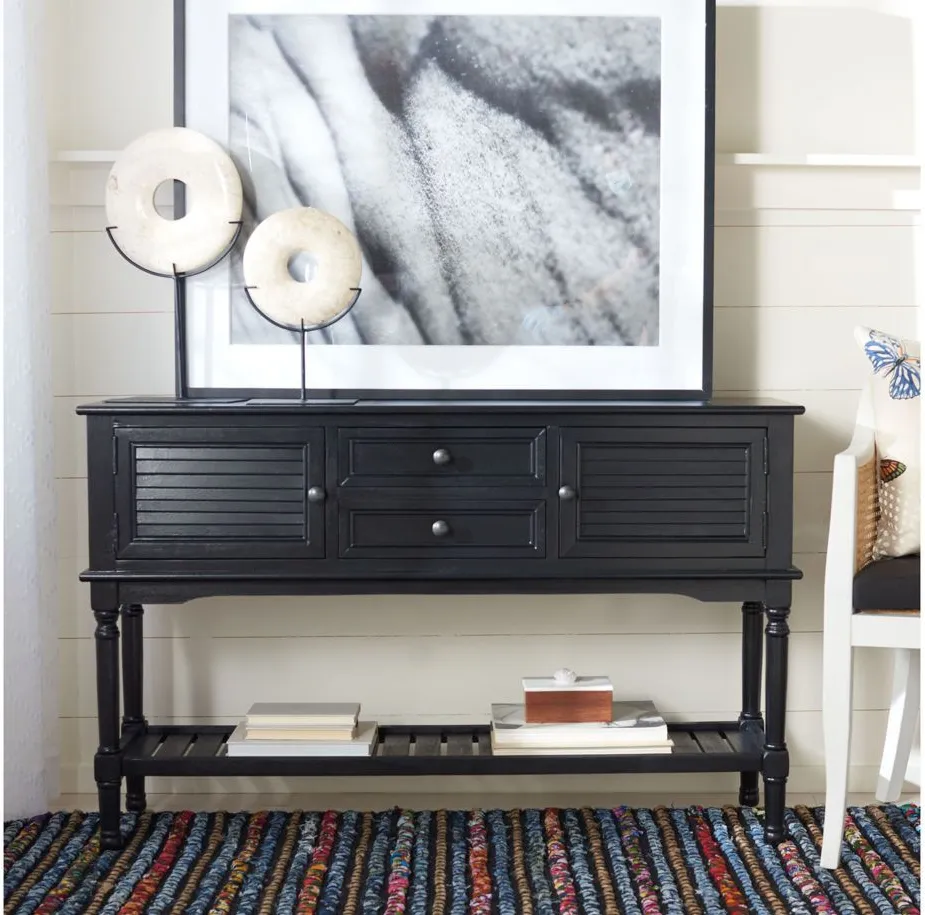 Corbin Console Table in Black by Safavieh