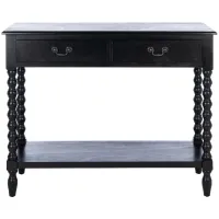 Corbyn 2 Drawer Console Table in Black by Safavieh