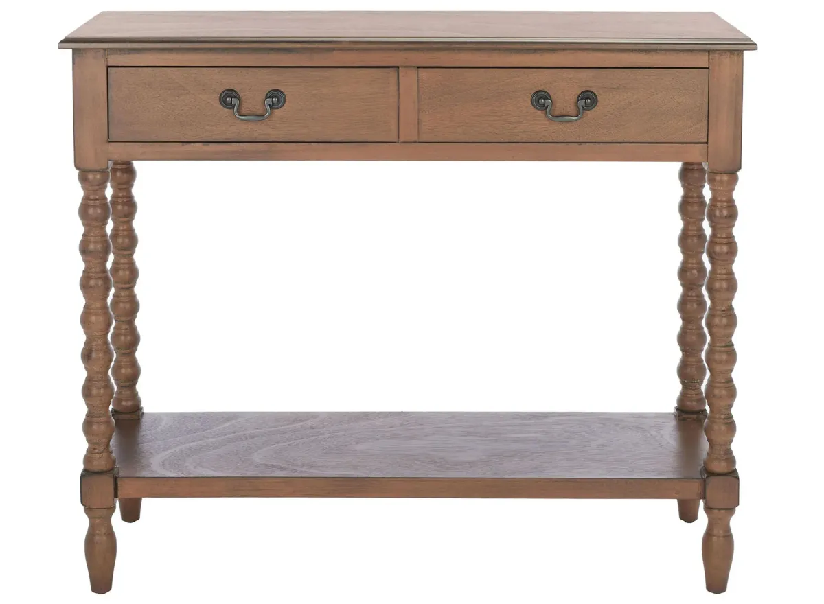 Corbyn 2 Drawer Console Table in Brown by Safavieh