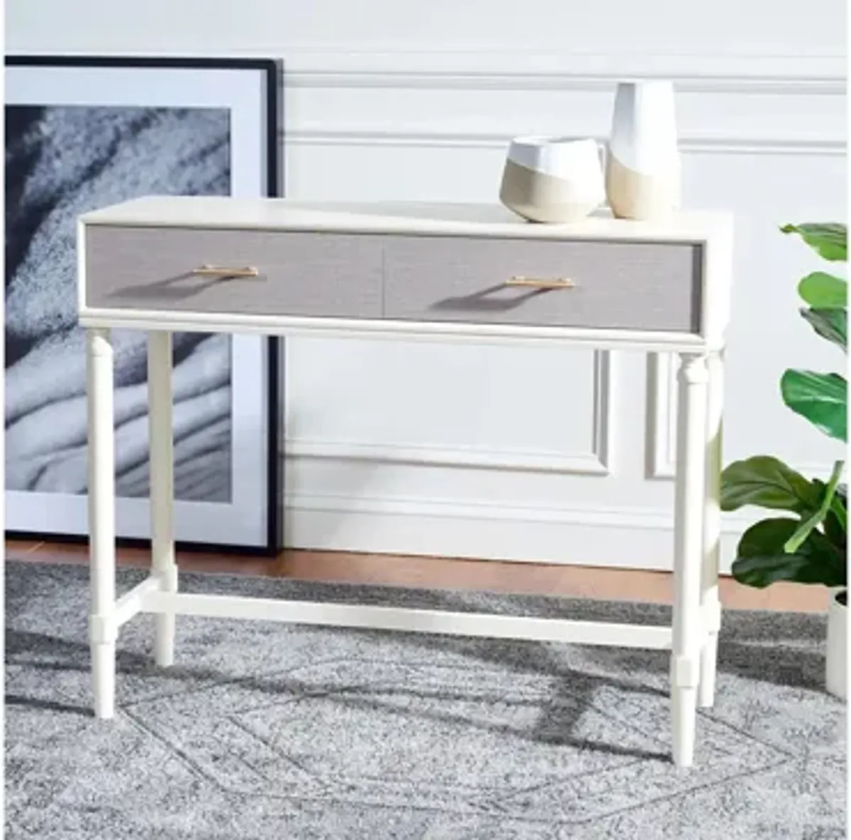 Dinesh 2 Drawer Console Table