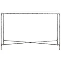 Errington Rectangle Console Table in Silver by Safavieh