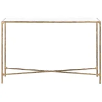 Errington Rectangle Console Table in White by Safavieh