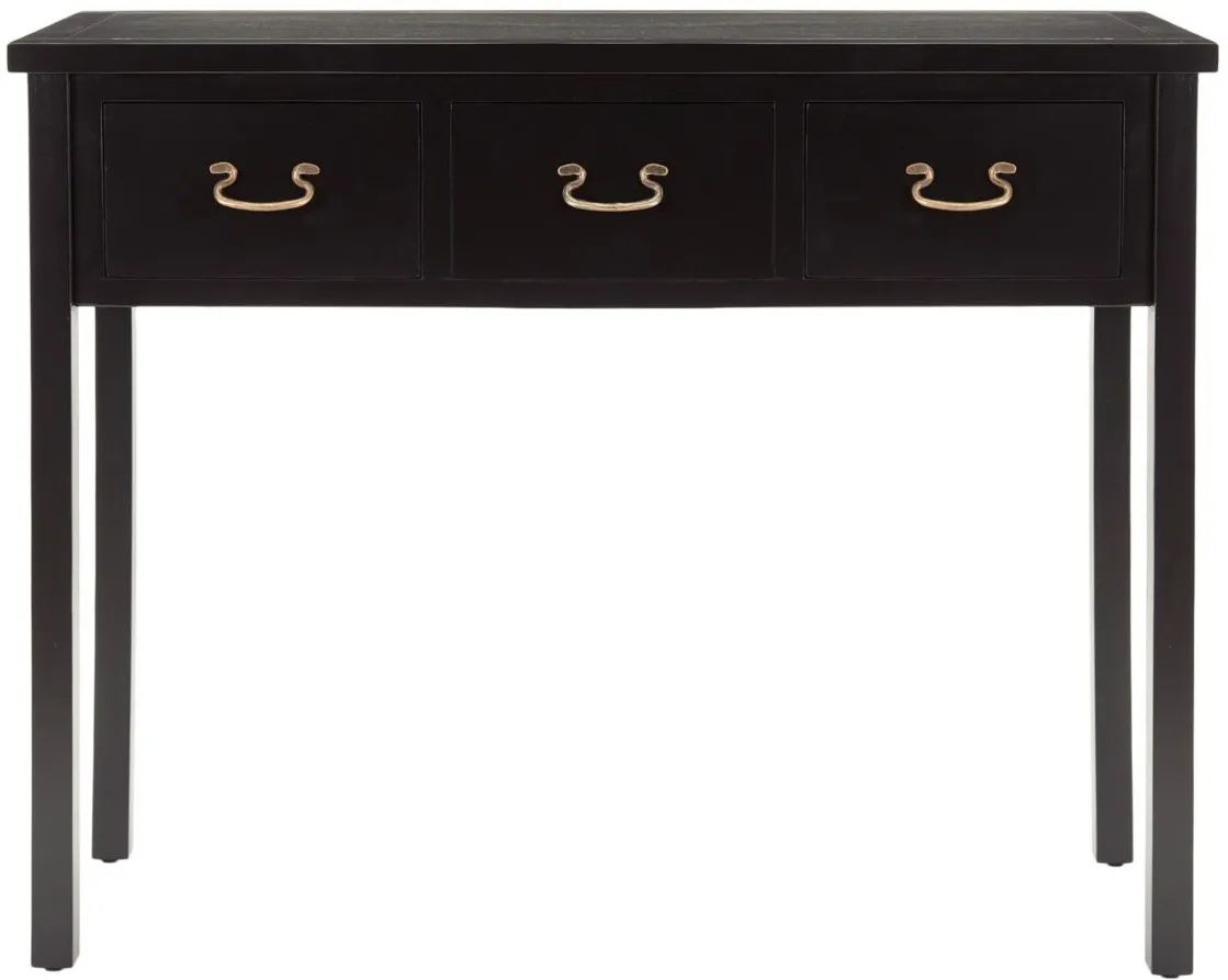 Etro Console Table in Black by Safavieh