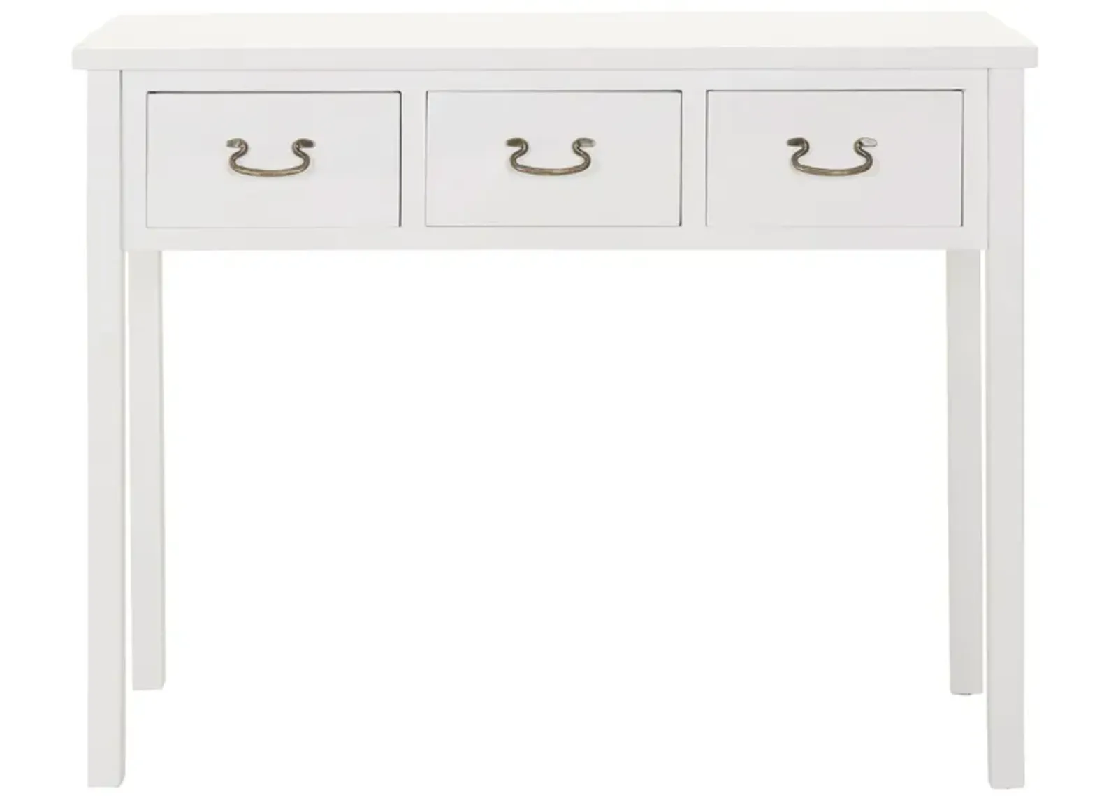 Etro Console Table in White by Safavieh