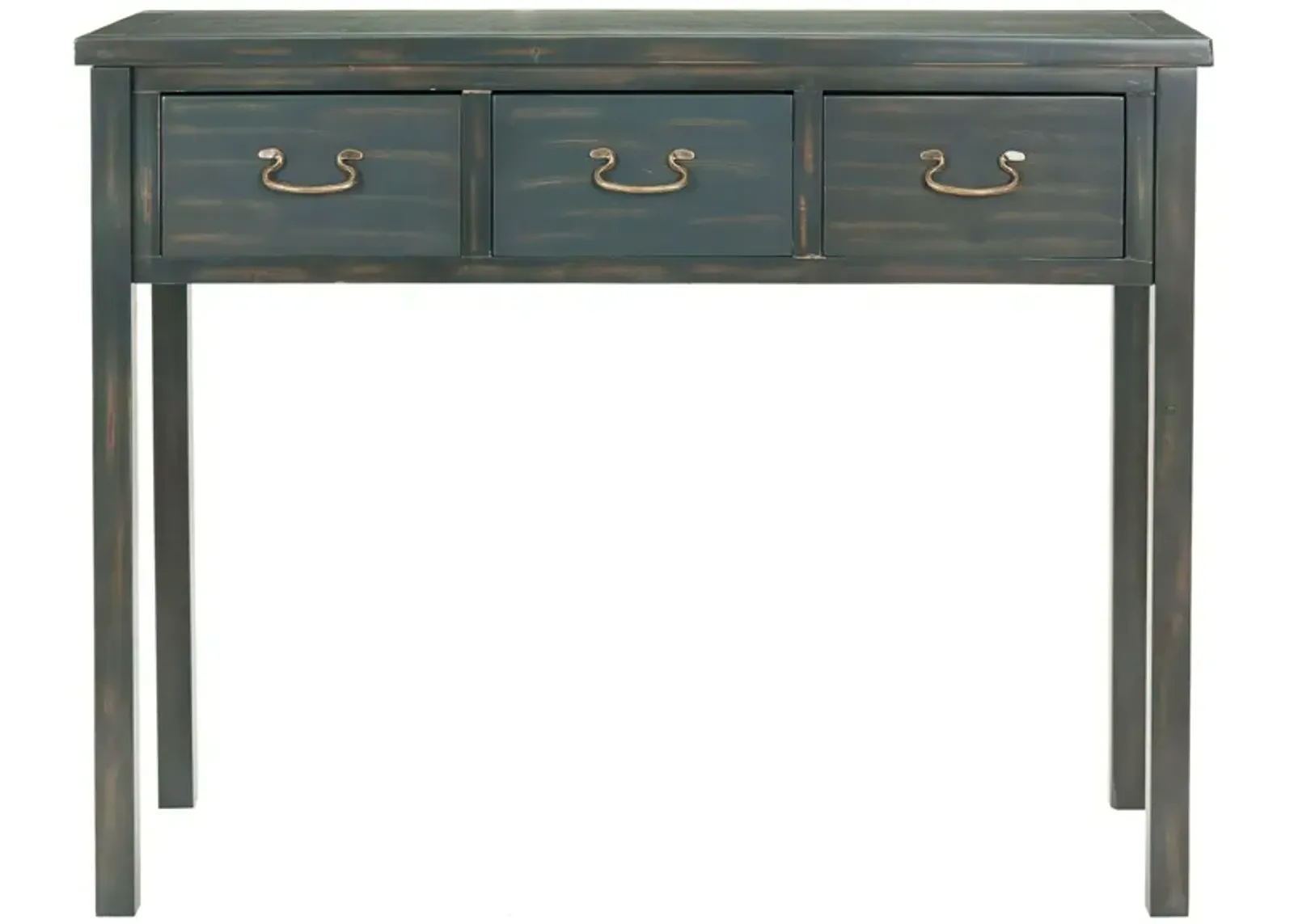 Etro Console Table in Dark Teal by Safavieh