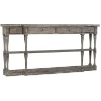 Sanctuary Four-Drawer Console Table in Light Gray by Hooker Furniture