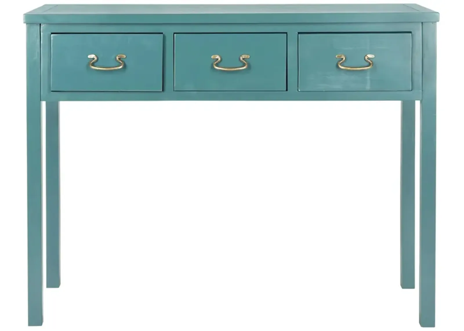 Etro Console Table in Teal by Safavieh