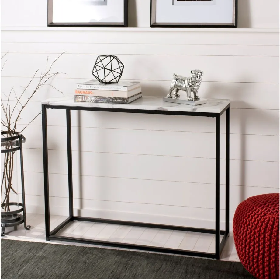 Filbert Console Table in White by Safavieh