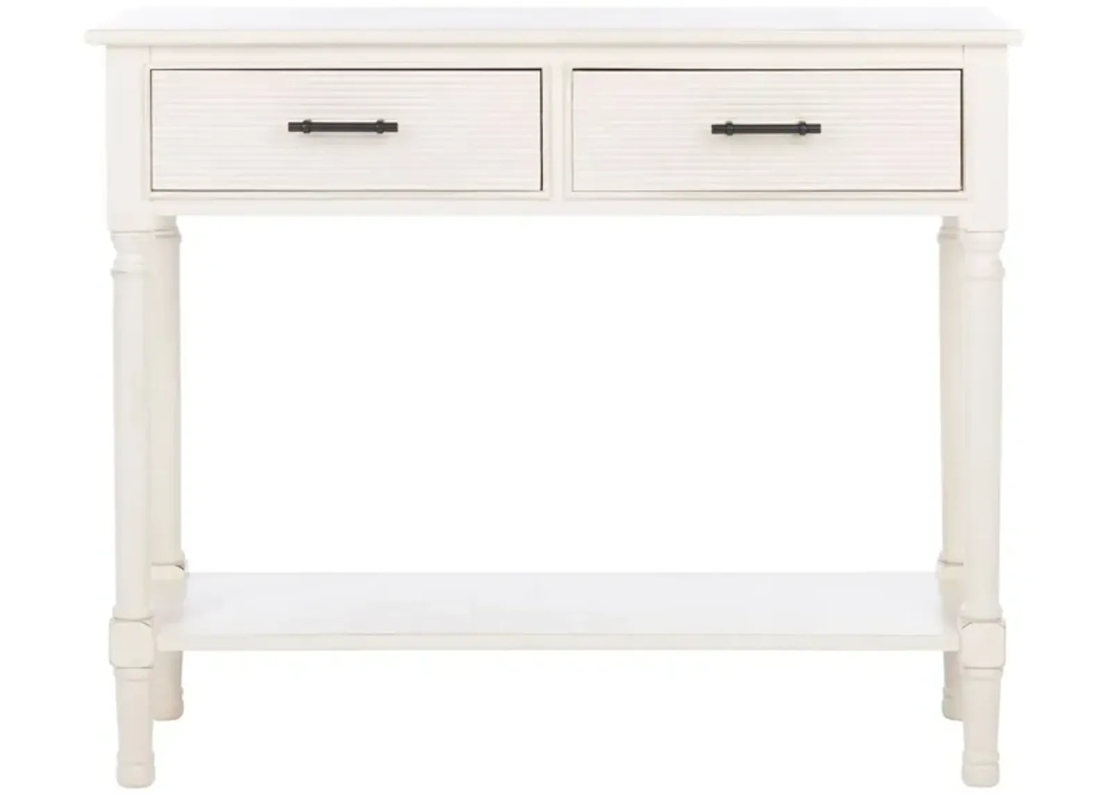 Gomez 2 Drawer Console Table in Off White by Safavieh