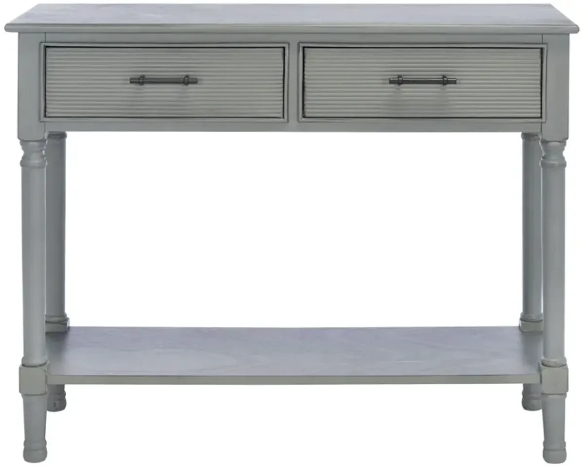 Gomez 2 Drawer Console Table in Gray by Safavieh