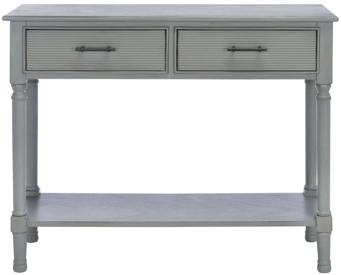 Gomez 2 Drawer Console Table in Gray by Safavieh