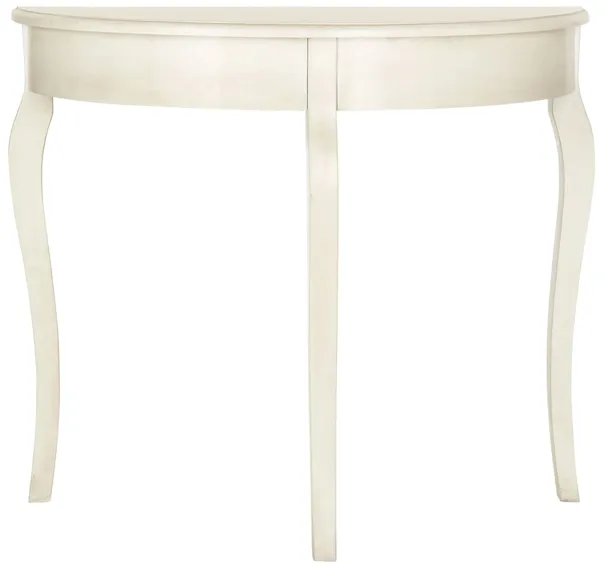 Hayward Console Table in White Washed by Safavieh