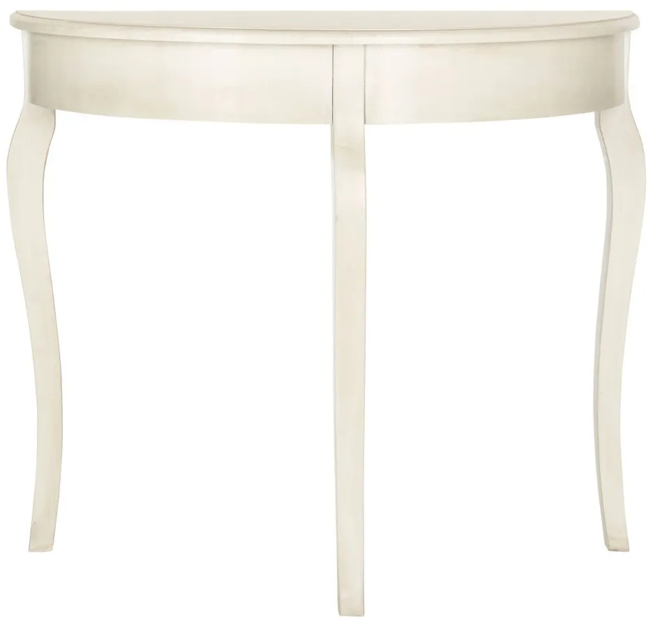 Hayward Console Table in White Washed by Safavieh