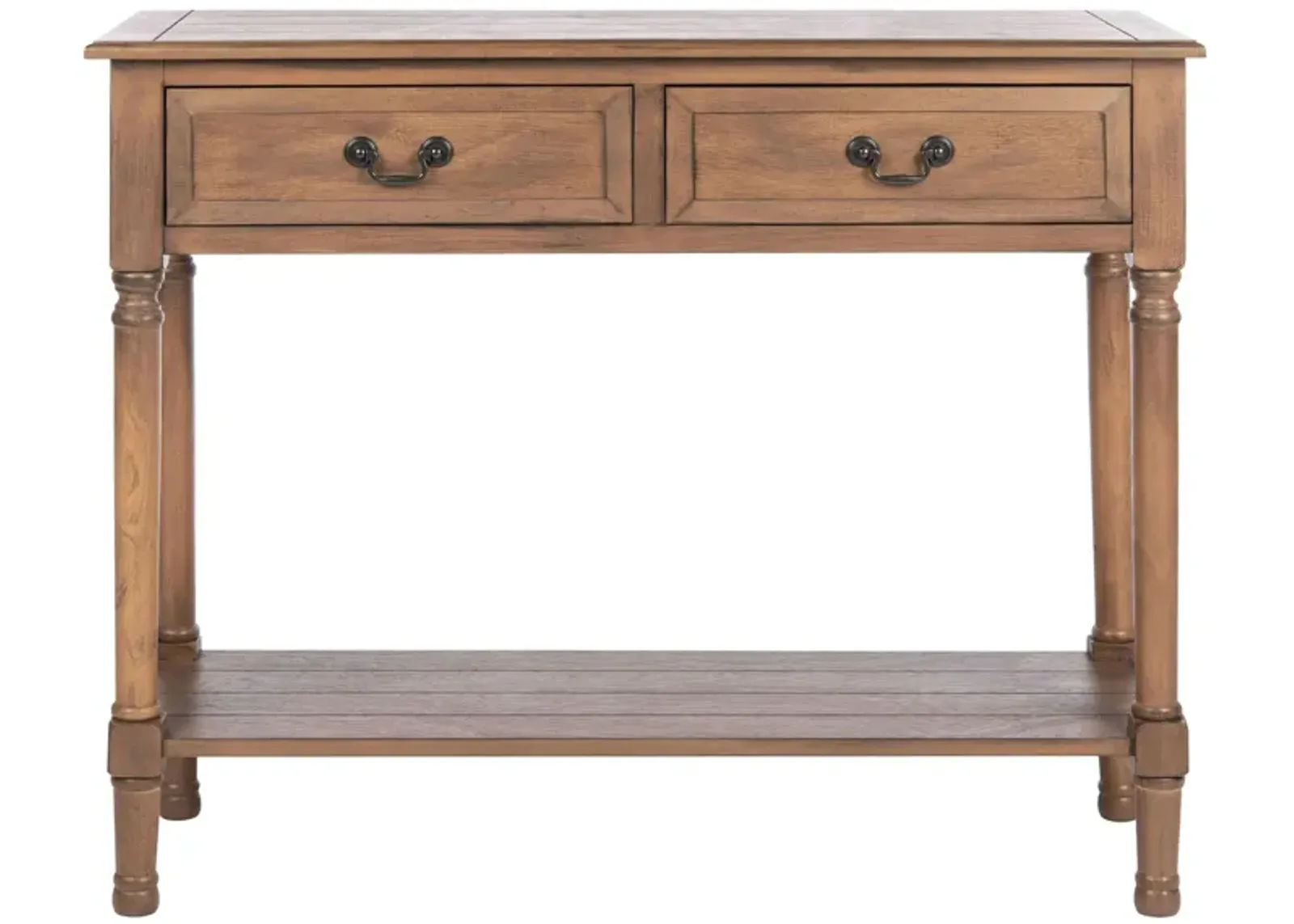 Jessa 2 Drawer Console Table in Brown by Safavieh