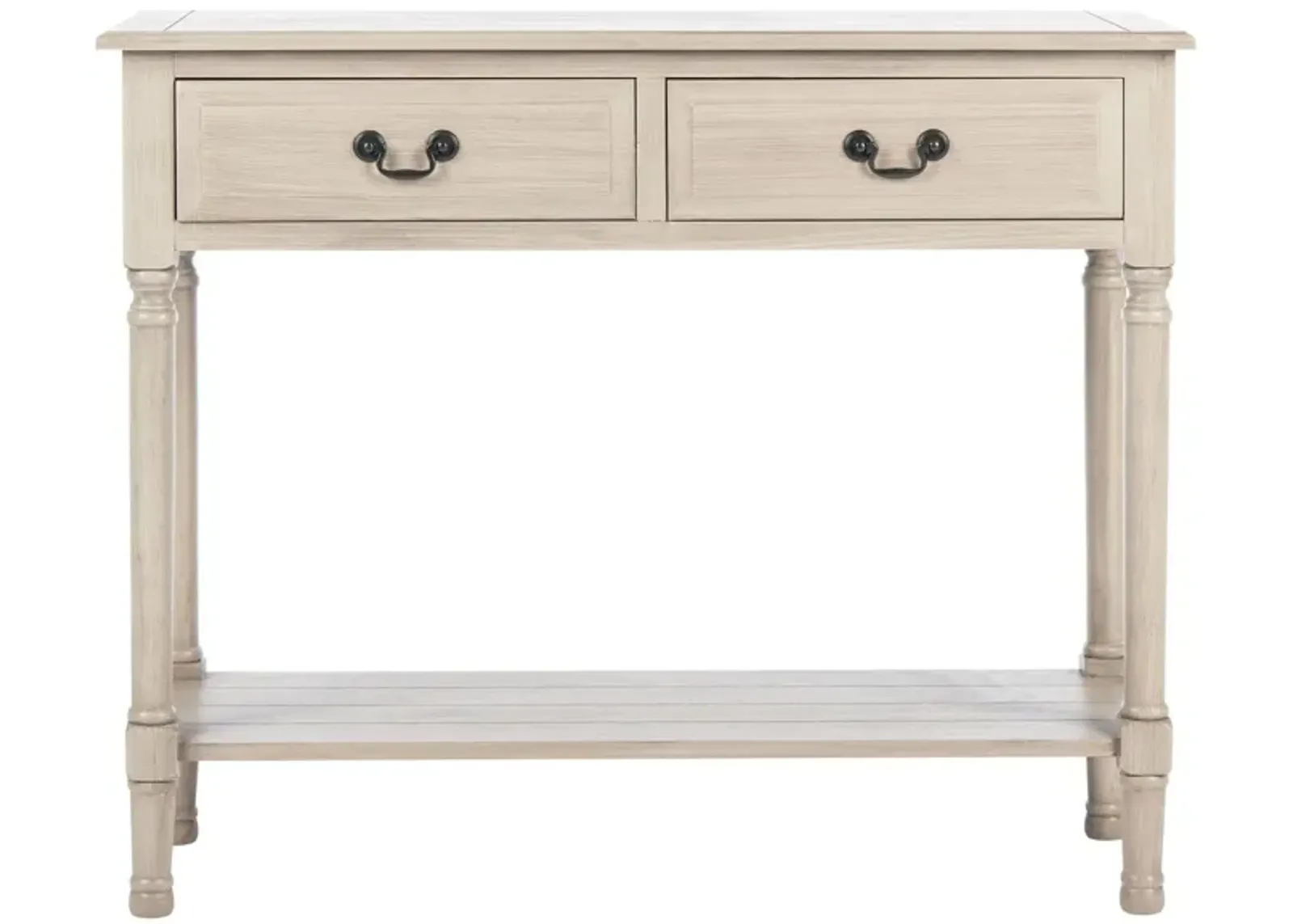 Jessa 2 Drawer Console Table in Greige by Safavieh