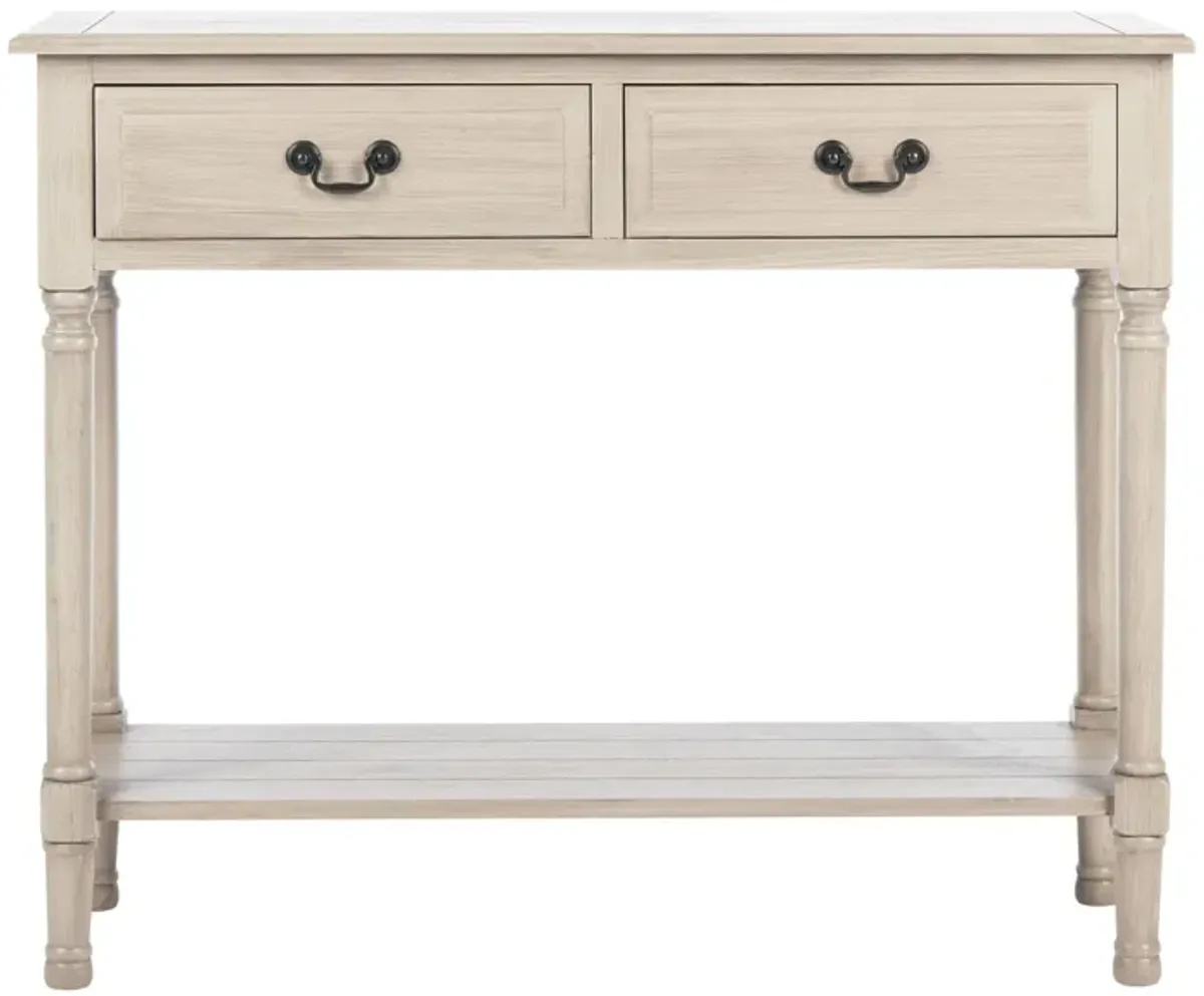 Jessa 2 Drawer Console Table in Greige by Safavieh