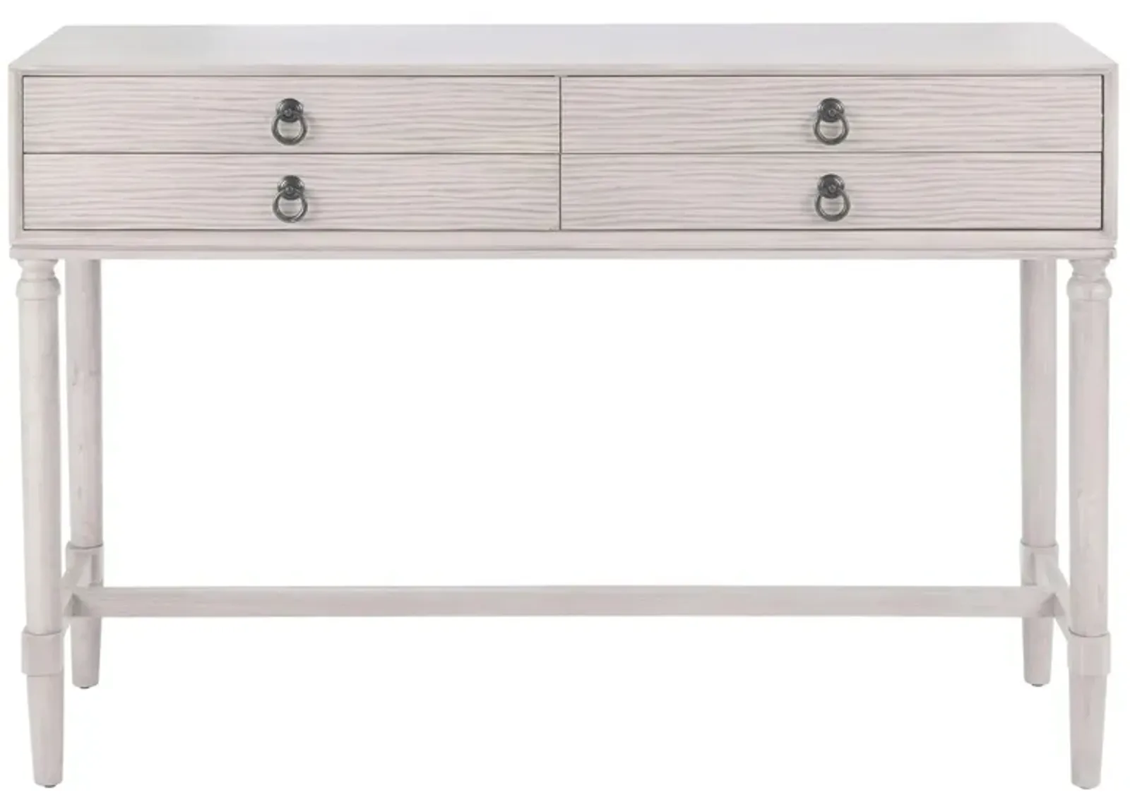 Joshua 4 Drawer Console Table in Greige by Safavieh