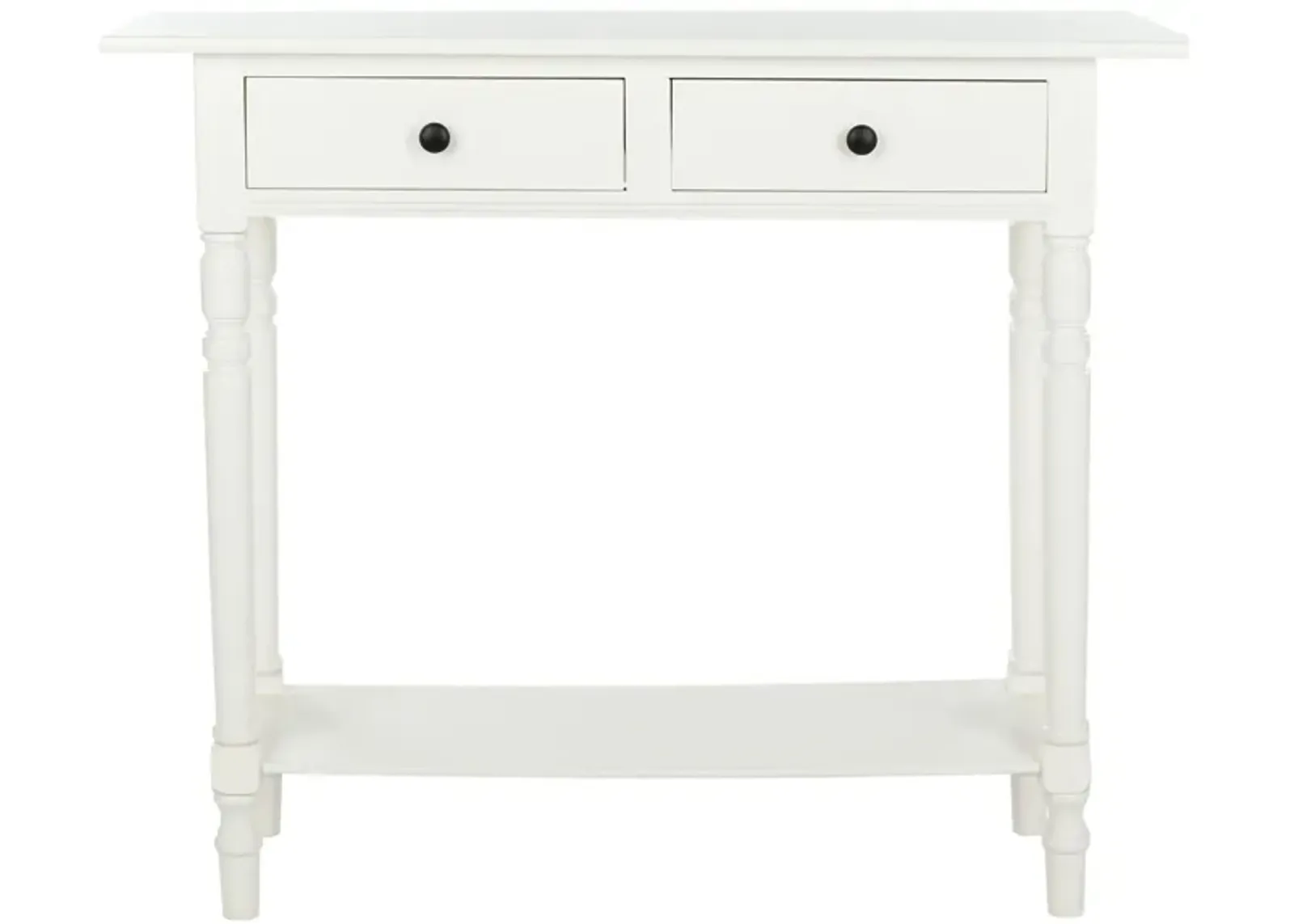 Jovanna 2 Drawer Console Table in Distressed Cream by Safavieh