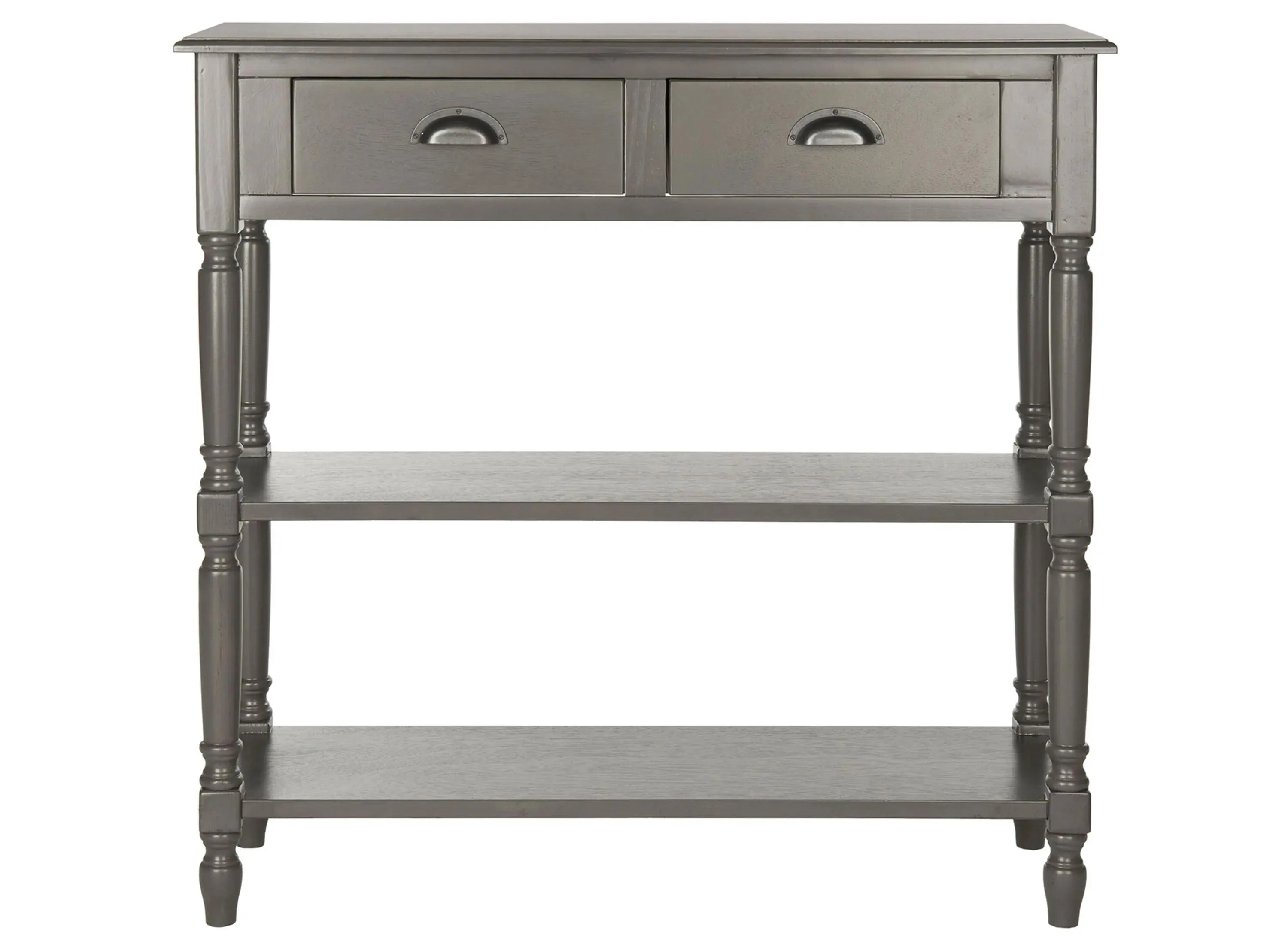 Kayson Console Table With Storage in Gray by Safavieh