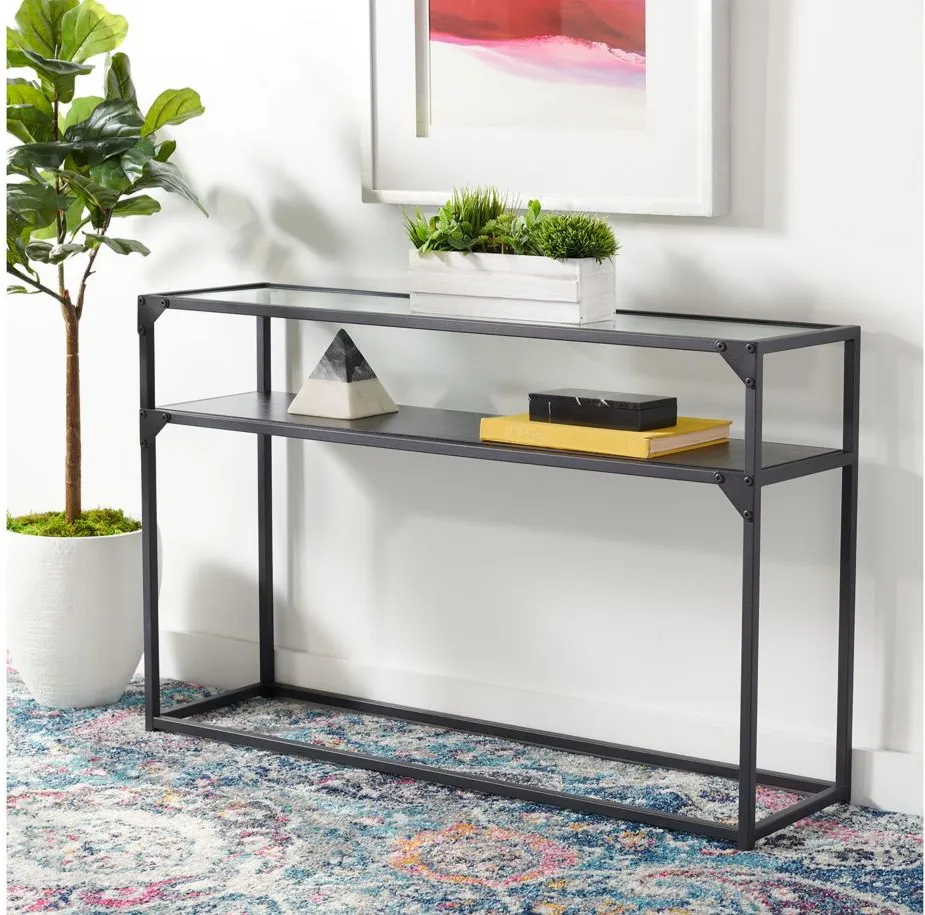 Kerrianne Console Table in Black by Safavieh