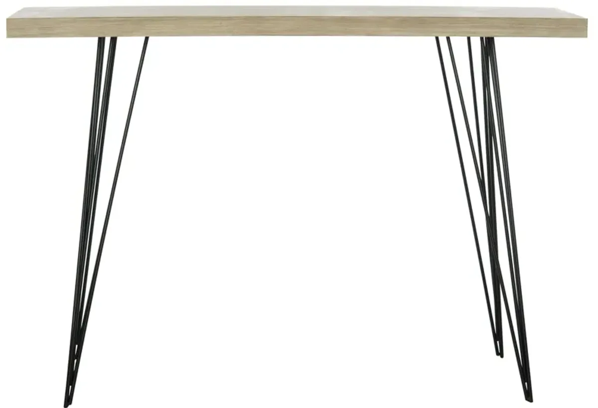 Landers Console Table in Light Brown by Safavieh