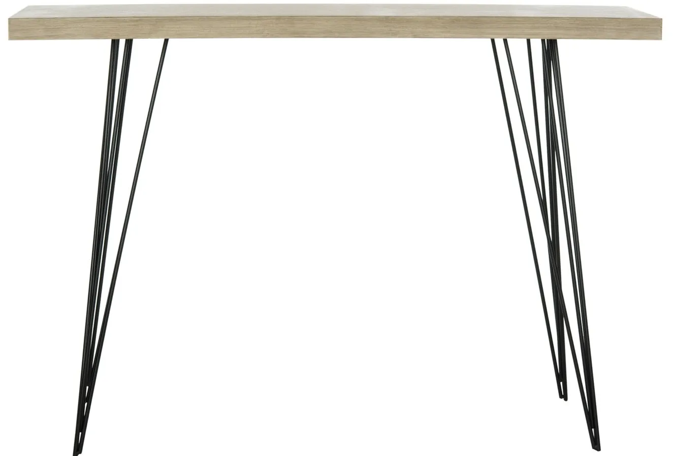 Landers Console Table in Light Brown by Safavieh