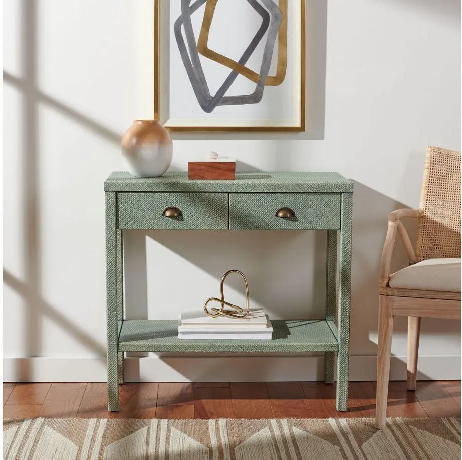 Liana Console Table in Turquoise by Safavieh