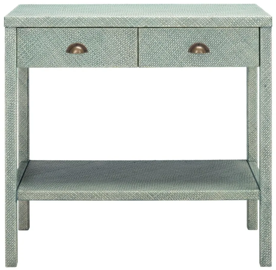 Liana Console Table in Turquoise by Safavieh
