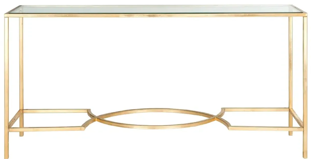 Lumen Console Table in Gold by Safavieh