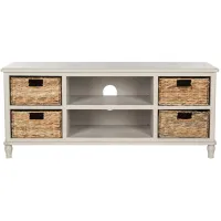 Manny TV Console in Vintage Gray by Safavieh